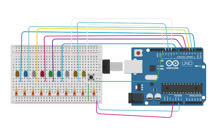 Circuit design Arduino #5 | Tinkercad