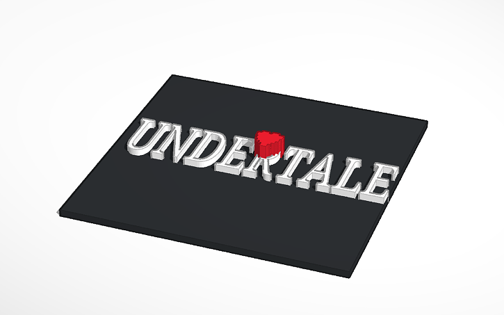Undertale Logo Tinkercad Undertale Logo Tinkercad