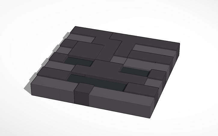 Minecraft Wither Skeleton Face Tinkercad Minecraft Wither Skeleton Face Tinkercad