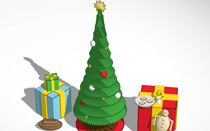 3D design Christmas Tree thingamajig | Tinkercad