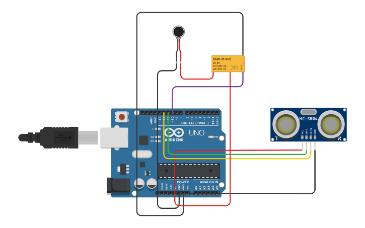 Object Detection With Vibration Actuator 1 Sensor Tinkercad
