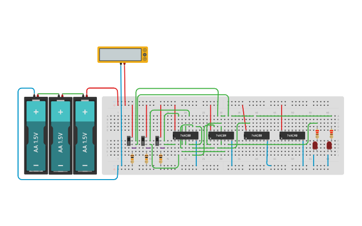 Copy Of Nandで全加算器 ひな型 Tinkercad