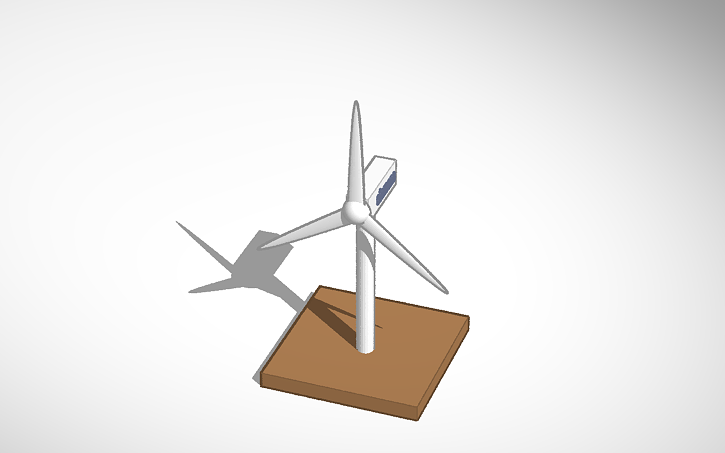 3D design wind turbine | Tinkercad