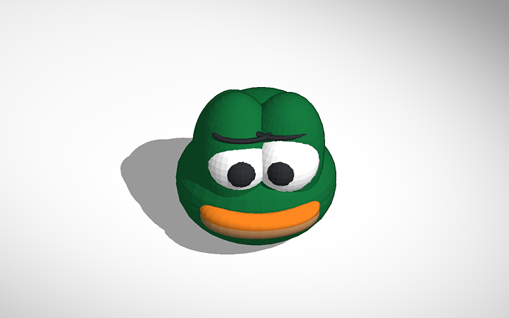 3D design Pepe The Frog | Tinkercad