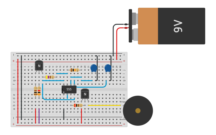 Circuit design Phase 1: Water Sensor | Tinkercad