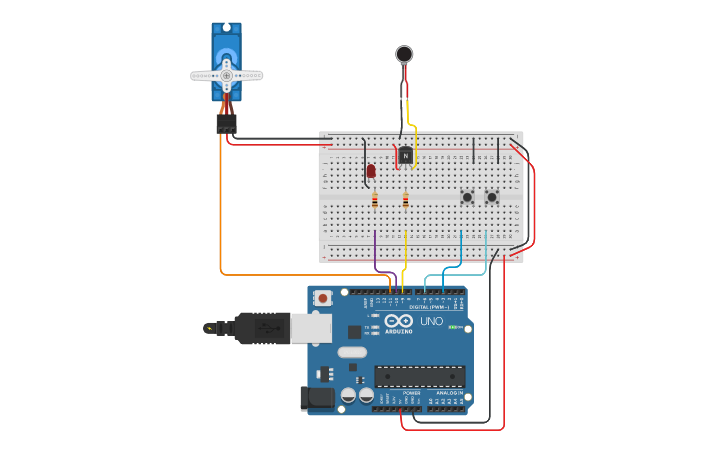 Servo And Vibration Motor Tinkercad