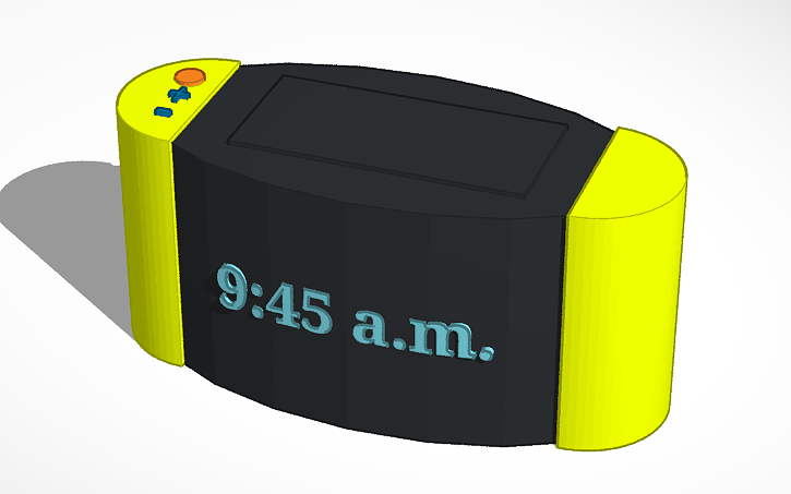 3D design Alarm clock | Tinkercad