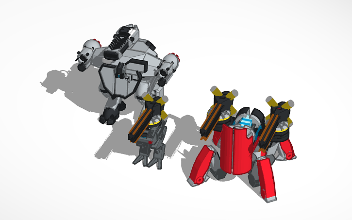 3D design WAR ROBOTS #TinkerTeamUp | Tinkercad