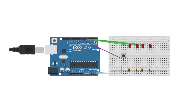 Circuit design arduino 4 | Tinkercad