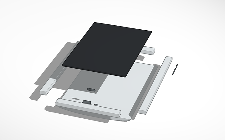 3D design tablet exploded view | Tinkercad