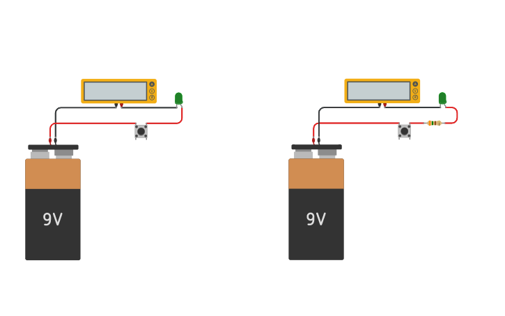 Circuit design Resistance Demonstration | Tinkercad