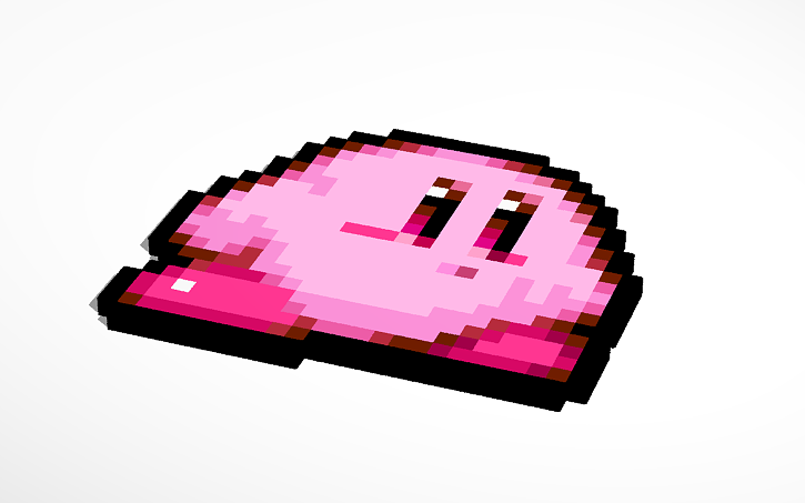 Kirby 8 Bit Tinkercad Kirby 8 Bit Tinkercad