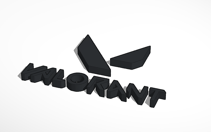 Valorant Logo Tinkercad