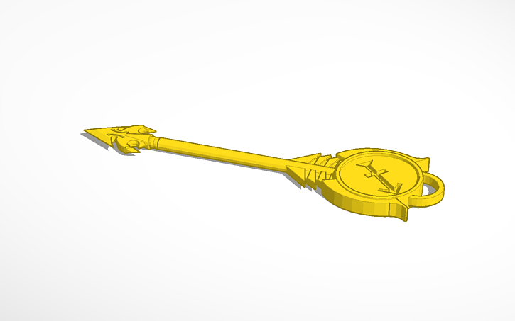 Copy Of Fairy Tail Sagittarius Key Tinkercad Copy Of Fairy Tail Sagittarius Key Tinkercad