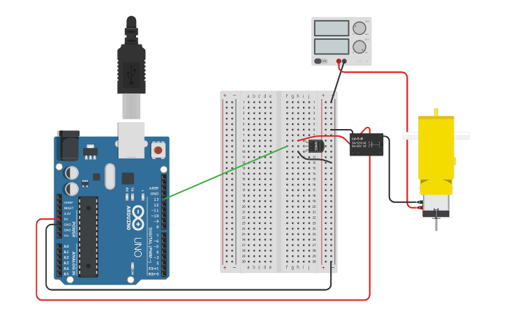 Circuit design Relay | Tinkercad