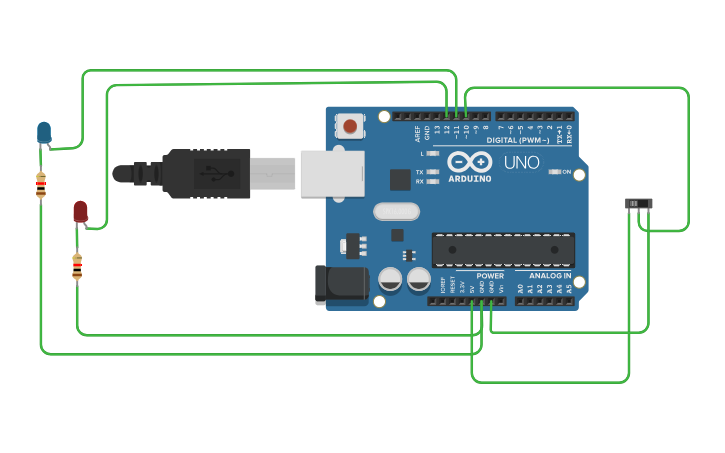 Circuit design Uso de Switch en Arduino | Tinkercad