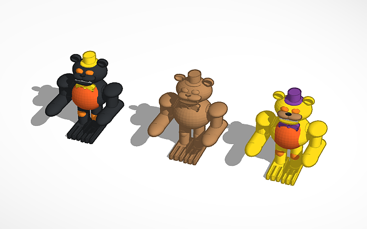 Jacko Freddy Jack O Nightmare Jack O Nightmare Fredbear Tinkercad