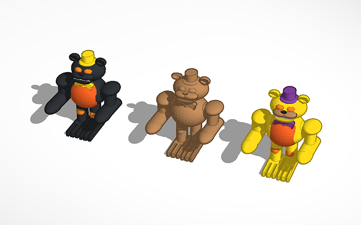 Jacko Freddy Jack O Nightmare Jack O Nightmare Fredbear Tinkercad Jacko Freddy Jack O Nightmare Jack O Nightmare Fredbear Tinkercad