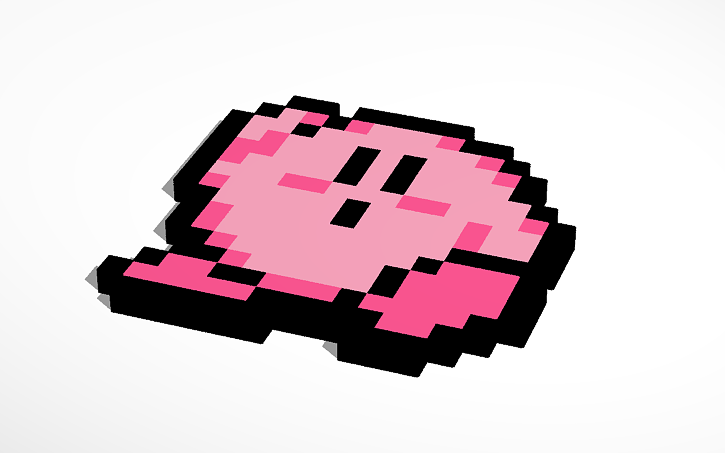 8 Bit Kirby Tinkercad