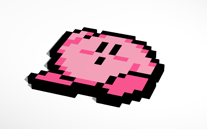8 Bit Kirby Tinkercad 8 Bit Kirby Tinkercad