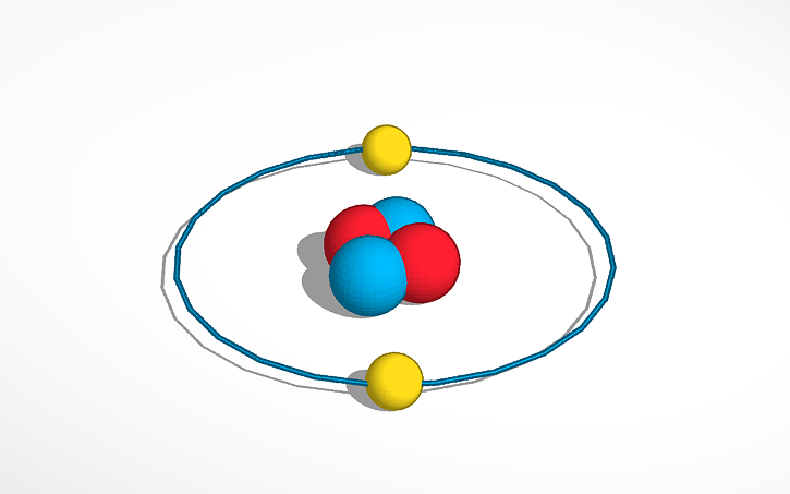 Helium Atom Tinkercad