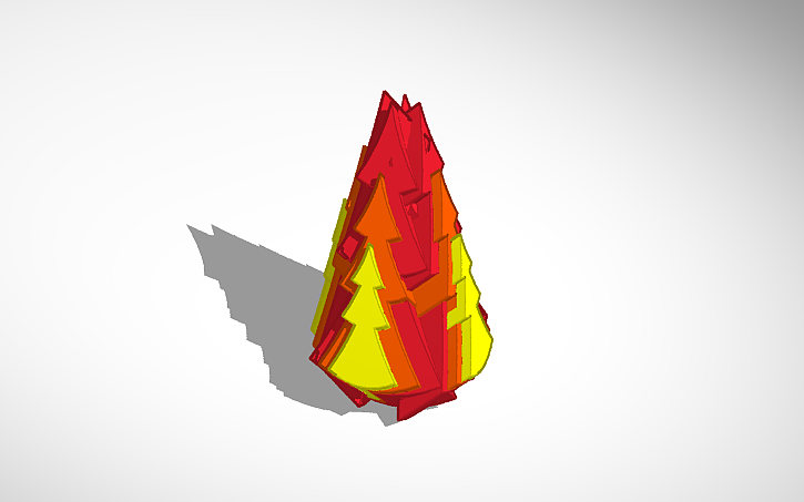3D design Fire | Tinkercad