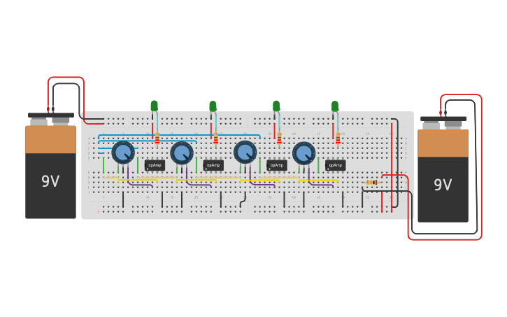 Circuit design Battery Monitoring Circuit | Tinkercad