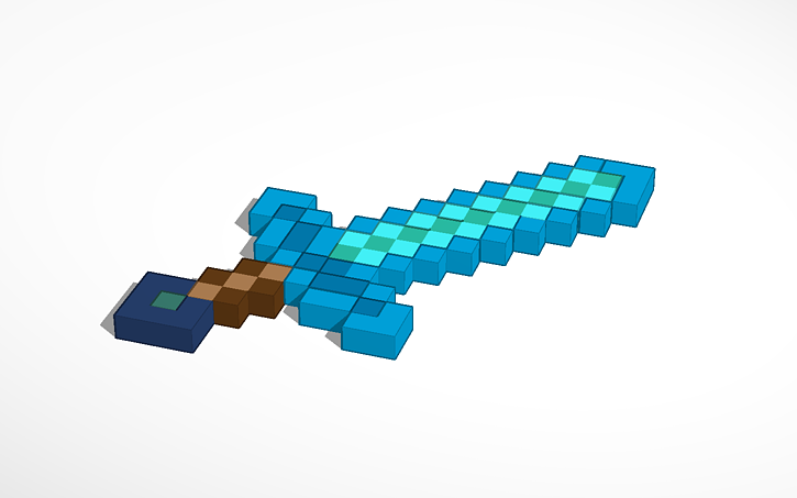 Enchanted Diamond Sword Tinkercad Enchanted Diamond Sword Tinkercad