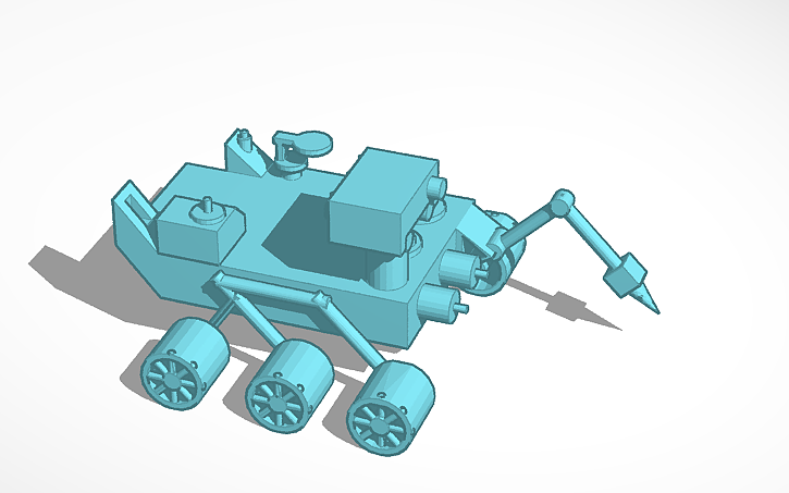 Simple Rover Tinkercad 3D design Mars Rover | Tinkercad