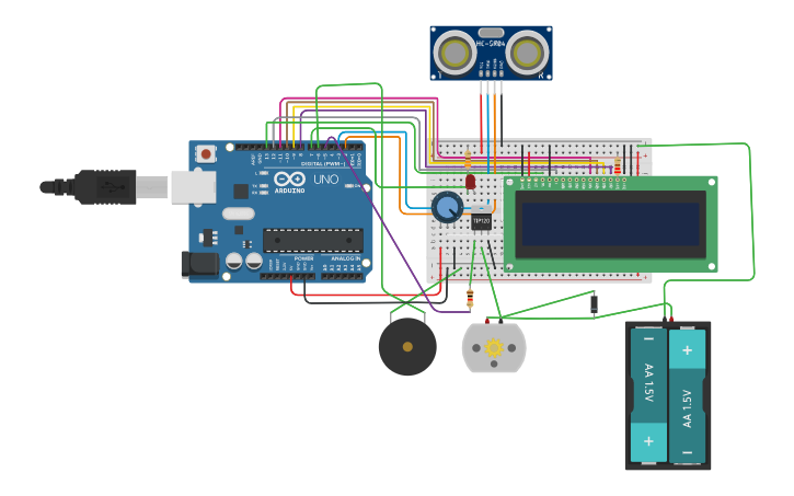 Circuit design ASSINGMENT robot | Tinkercad