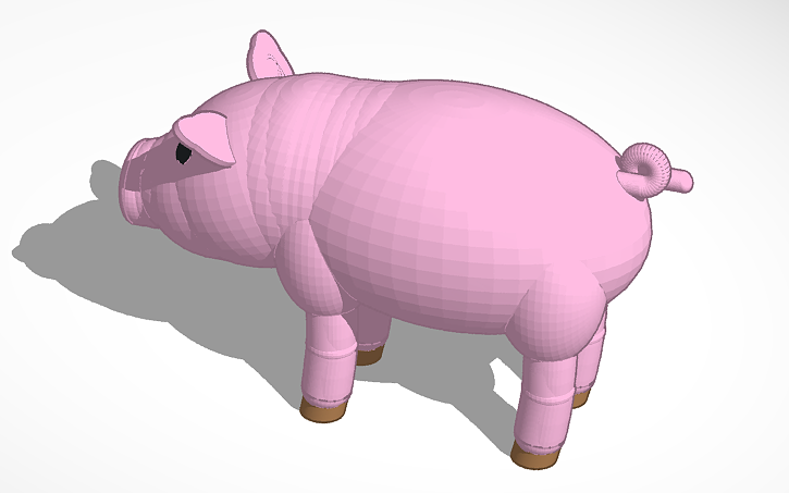 3D design pig | Tinkercad