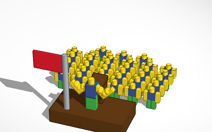 Noob Army Tinkercad - roblox noob army gif