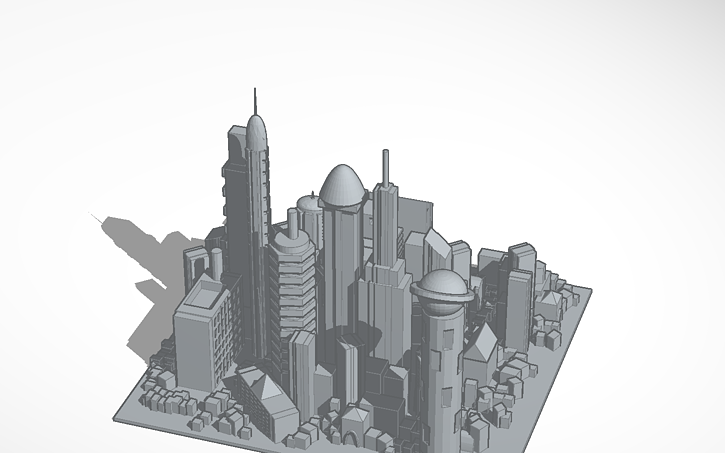 3D design City Skyline | Tinkercad 3D design City Skyline | Tinkercad