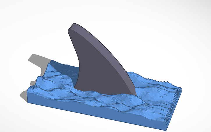 3D design Desk-top Shark Fin | Tinkercad