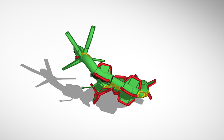 3D design Rayquaza Pokémon fighters ex | Tinkercad