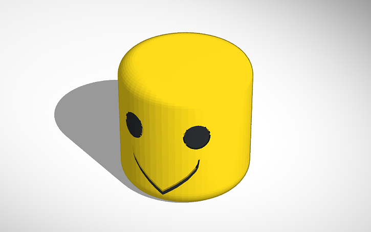 Roblox Head Took About 20 Minutes Tinkercad - yellow roblox head