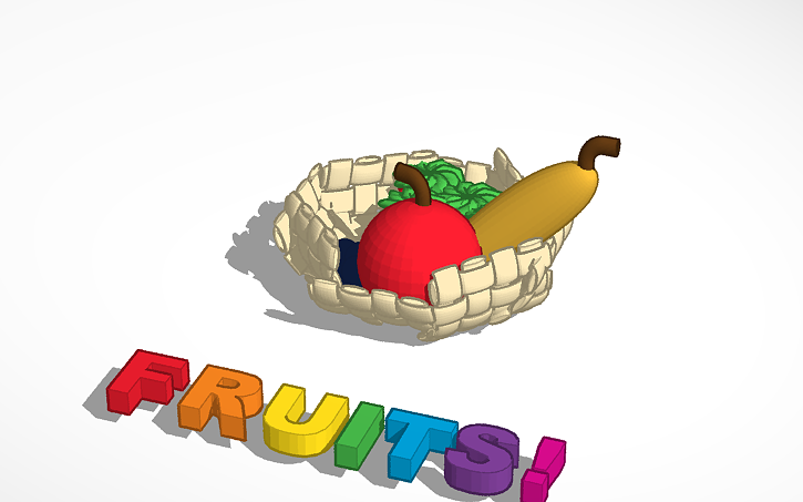 3d Design Fruits Tinkercad