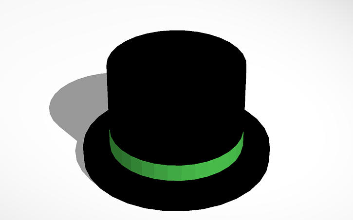 Roblox Green Banded Top Hat Tinkercad - green banded top hat roblox