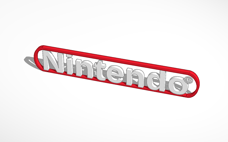 Nintendo Logo Template Logo Tinkercad