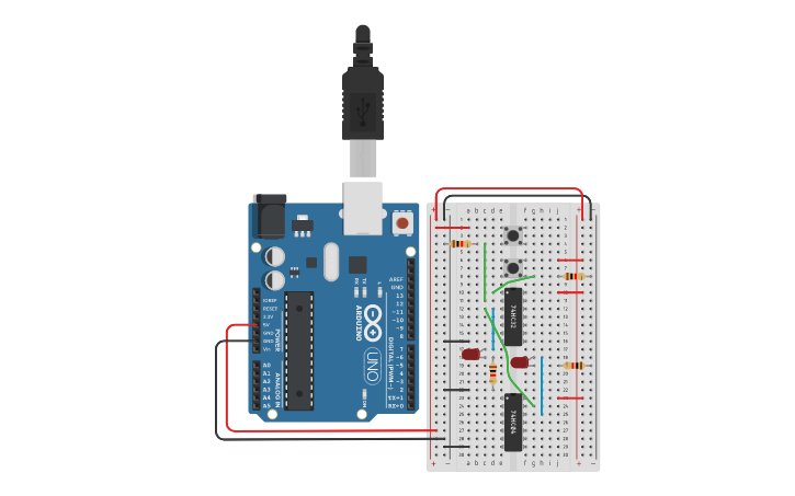 7432 Pinout E 7404 Pinout Tinkercad