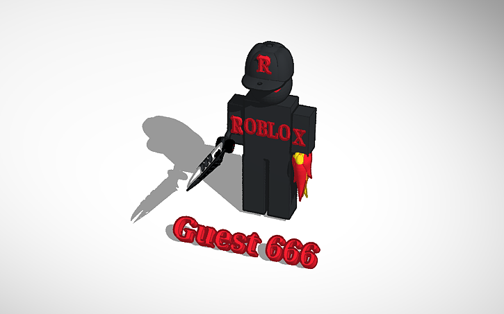 Guest 666 Roblox Dead Guest Tinkercad - guest 666 on roblox
