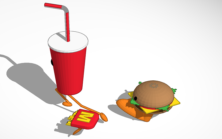 3d Design Fast Food (literally) 