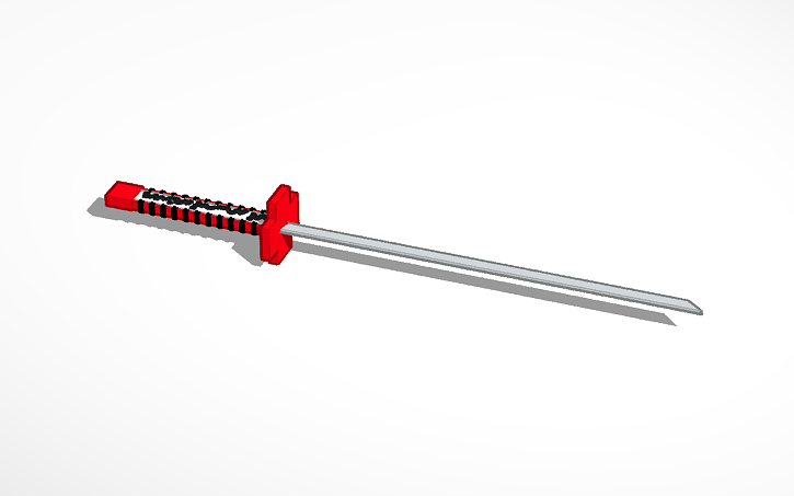 Murasame Akame S Sword From Akame Ga Kill Tinkercad