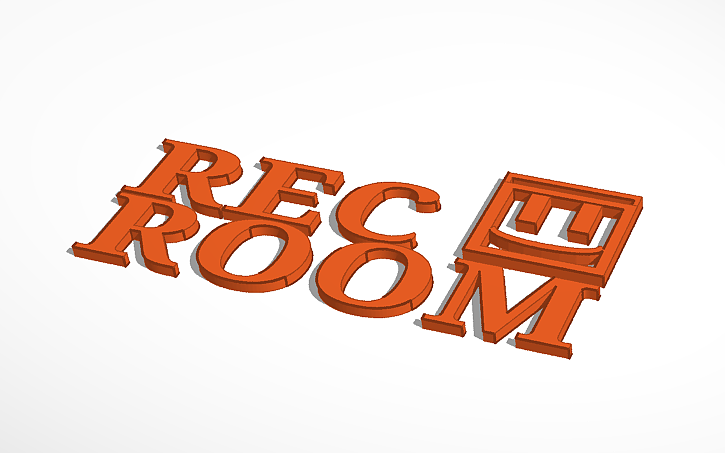 3D design Rec Room logo | Tinkercad