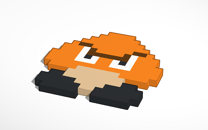 8 Bit Goomba Tinkercad