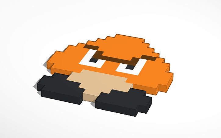 8 Bit Goomba Tinkercad 8 Bit Goomba Tinkercad