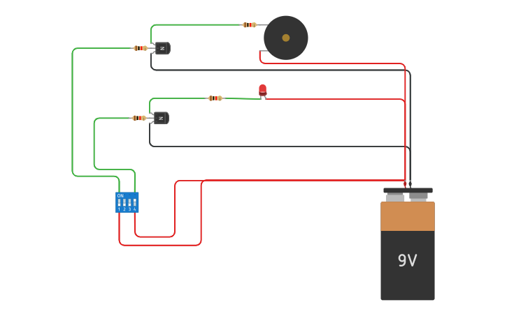 Circuit design Water level Detector | Tinkercad