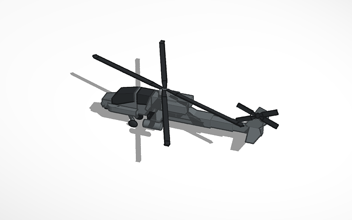 Apache Attack Helicopter Tinkercad