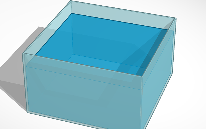 Glass Box Full Of Water Tinkercad