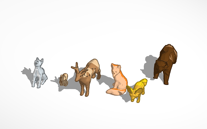 3D design Animals for Habitat | Tinkercad